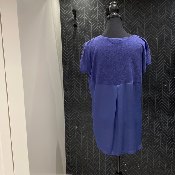 Sanctuary blue t-shirt, linen & polyester, very good condition, size medium - Picture 2 of 4